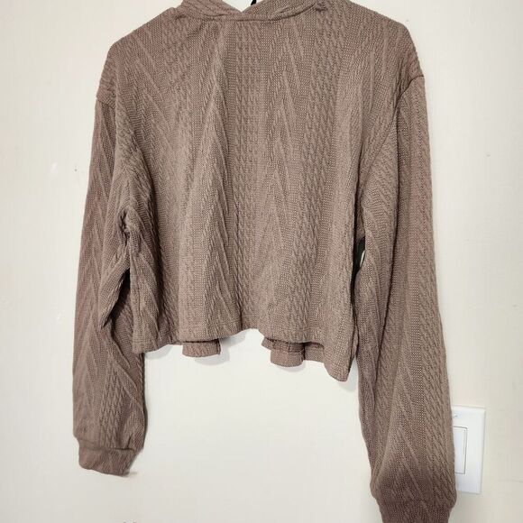 Wallflower Cardigan Women Size XXL Brown Long Sleeve Open  B5 - Picture 3 of 11